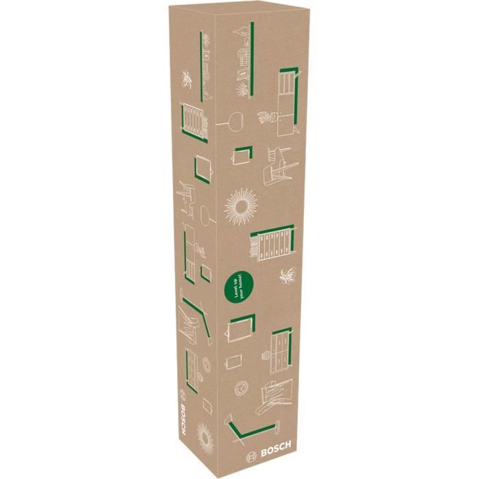 Laser ligne en croix Bosch - Quigo + (Portée 7 m, livré avec piles, trépied 1,1m et coffret)