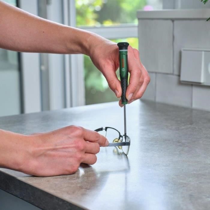 Bosch Set de tournevis 8 pcs ( pour bricolage/modélisme/artisanat embouts précis et magnétiques PH/TX/HEX/Plat)