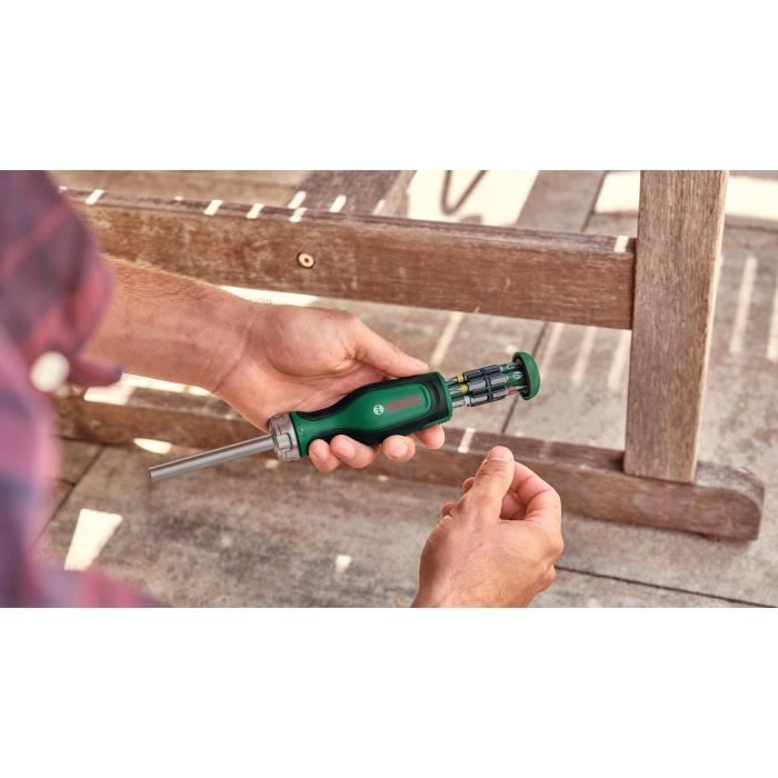 Bosch tournevis cliquet 12 embouts