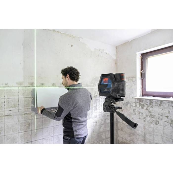 Bosch Professional laser combiné GCL 12V-50-22 CG (jusqu'a 50m, Dual Power, support RM20, 4 piles 1,5V, housse, Trépied BT 150)