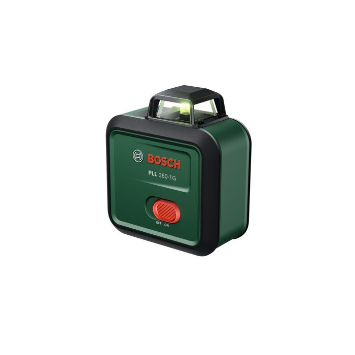 Laser lignes BOSCH - PLL 360-1 G - Avec un trépied TT120, une housse de protection, un manuel d'utilisation et des piles