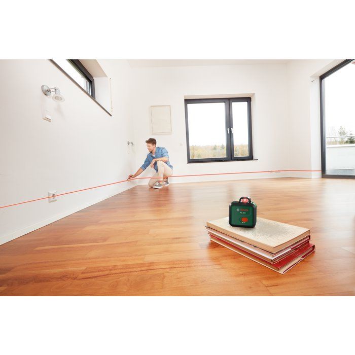 Laser lignes BOSCH - PLL 360-1 - Avec trépied TT120, une housse de protection, un manuel d'utilisation et des piles