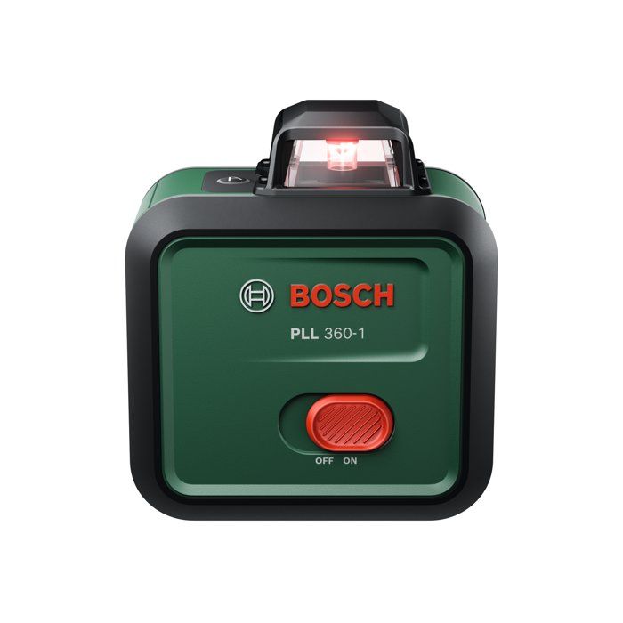 Laser lignes BOSCH - PLL 360-1 - Avec trépied TT120, une housse de protection, un manuel d'utilisation et des piles
