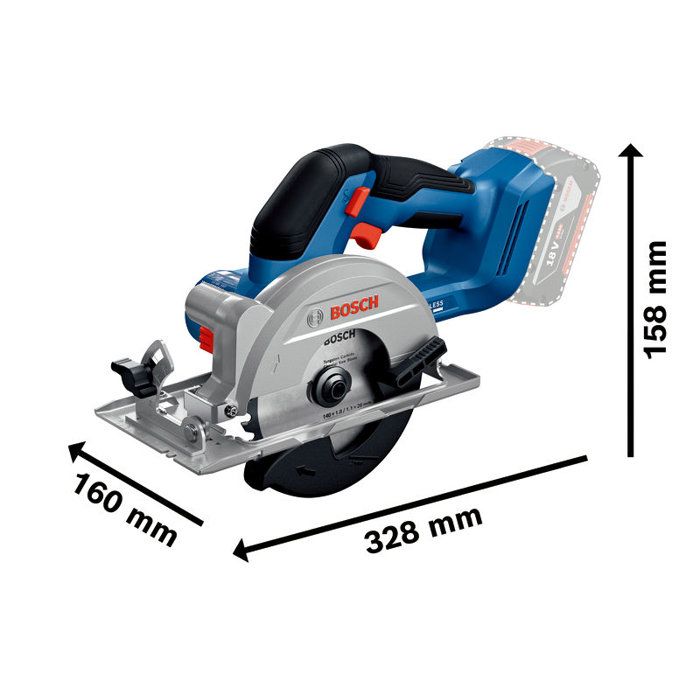 Scie circulaire sans fil BOSCH PROFESSIONAL - GKS 18V-51 - 18V - 140 mm - Avec 1 lame de scie