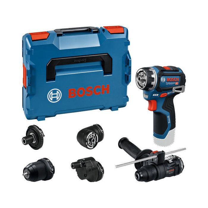 Perceuse-visseuse sans fil BOSCH PROFESSIONAL - Flexiclick GSR 12V-32 FC - Sans batterie ni chargeur - Avec accessoires