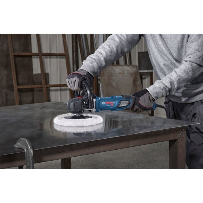 Polisseuse rotative BOSCH PROFESSIONAL - GPO 14-180 S - 1400W - 180 mm - Poignée en D + poignée auxiliaire