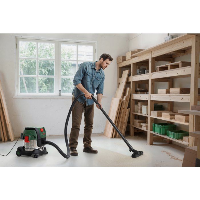 Aspirateur universel BOSCH - PAS 15-220PRS - 1300W - 65 l/s - Réservoir 15L - 220 mbar