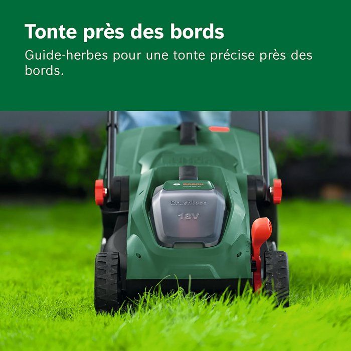 Tondeuse électrique sans fil + batterie 4Ah + chargeur - Bosch - ROTAK18V-32 - 06008B9P00 - 18V - 32cm de coupe