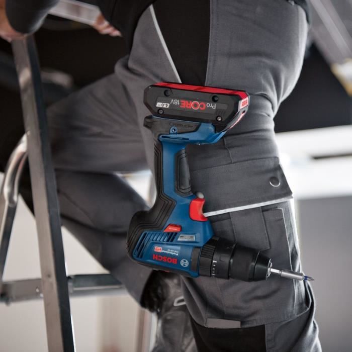 Kit 2 outils Bosch Professional Visseuse a chocs/boulonneuse GDX 18V-200 + Perceuse a percussion GSB 18V-55 + L-CASE - 06019J2208