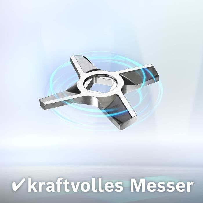 Hachoir a viande pour Kitchen Machine MUM5 - BOSCH - MUZ5FW1 - Disque ajourÈ en inox (diametre 4.5 mm)