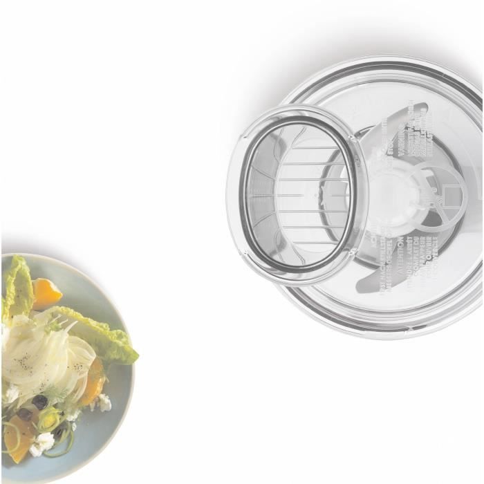 Multimixeur - BOSCH - Pour Kitchen machine MUM5 - Couteau universel, râpe et disque double tranchant - Blanc transparent