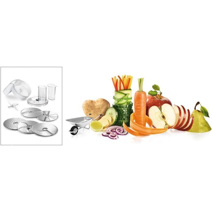 Accessoires pour kitchen machine BOSCH MUM5 - Lot VeggieLove: 1 acc. R‚peur/Èminceur - 5 disques