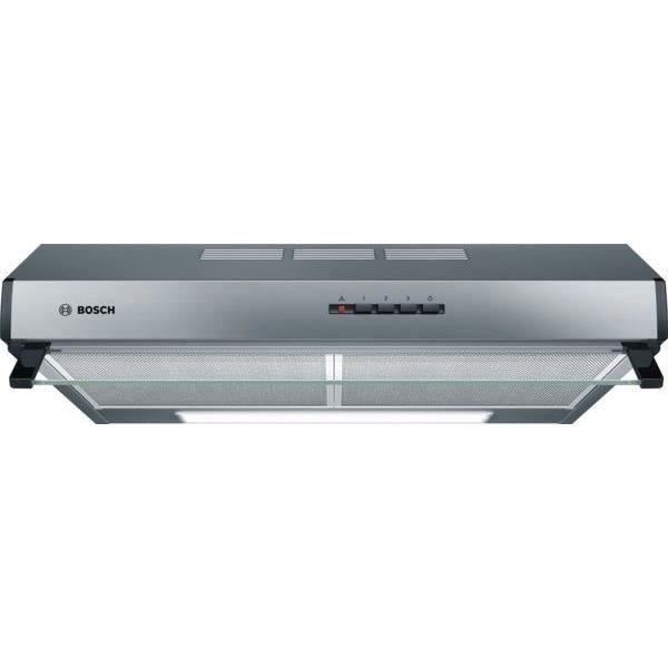 Hotte classique murale BOSCH DUL63CC50 - L 60 cm - Inox - Evacuation / Recyclage - 350 mł air/h max en évacuation - 72 dB