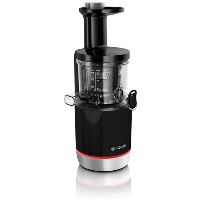 Extracteur de jus - BOSCH - MESM731M VitaExtract - Noir/inox - 150 W - 1 vitesse + reverse - syst. de sÈcuritÈ sur le couvercle