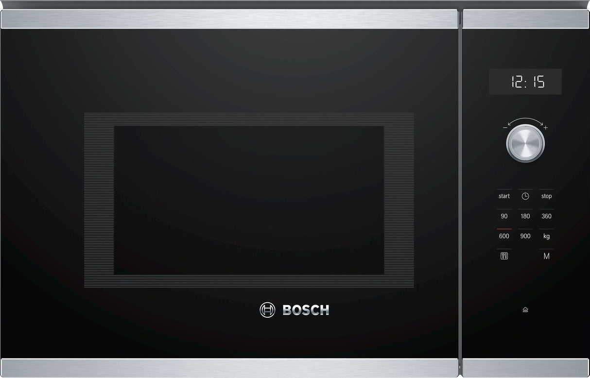 Micro-ondes encastrable - BOSCH Série 6 - BFL554MS0 - Noir / Inox - 59,4 x 38,8 x 38,3 cm