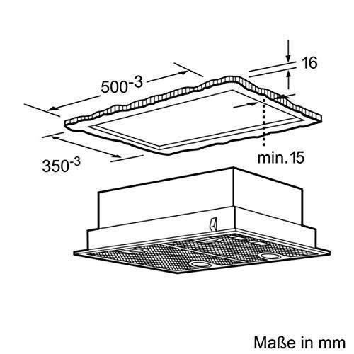Groupe filtrant 650 m3/H - BOSCH DHL555BL - 50 cm - Classe C 79.8 kWh/an - Evacuation ou recyclage avec filtre a charbon DH - MÈtal
