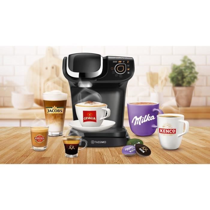 Cafetiere Tassimo - BOSCH TAS6502 - Noir - Espresso - RÈservoir d'eau amovible - Pose libre