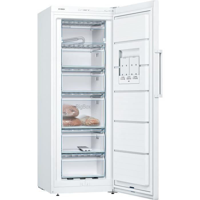 BOSCH GSV29VWEV - CongÈlateur armoire - 198L - Froid statique - L 60 x H 161 cm - Blanc