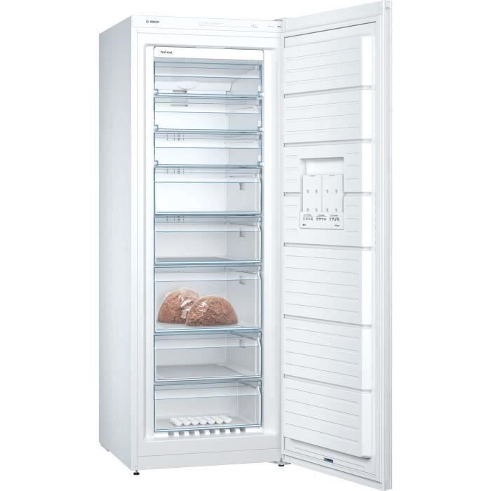 BOSCH GSN58VWEV - CongÈlateur armoire - 365L - Froid ventilÈ - L 70 x H 191 cm - Blanc