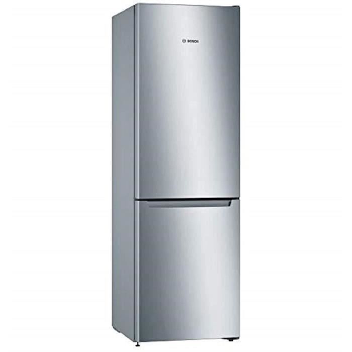 BOSCH KGN36NLEA - RÈfrigÈrateur congÈlateur bas - 302L (215L + 87L) - Froid NoFrost multiairflow - L 60 x H186cm - Portes inox