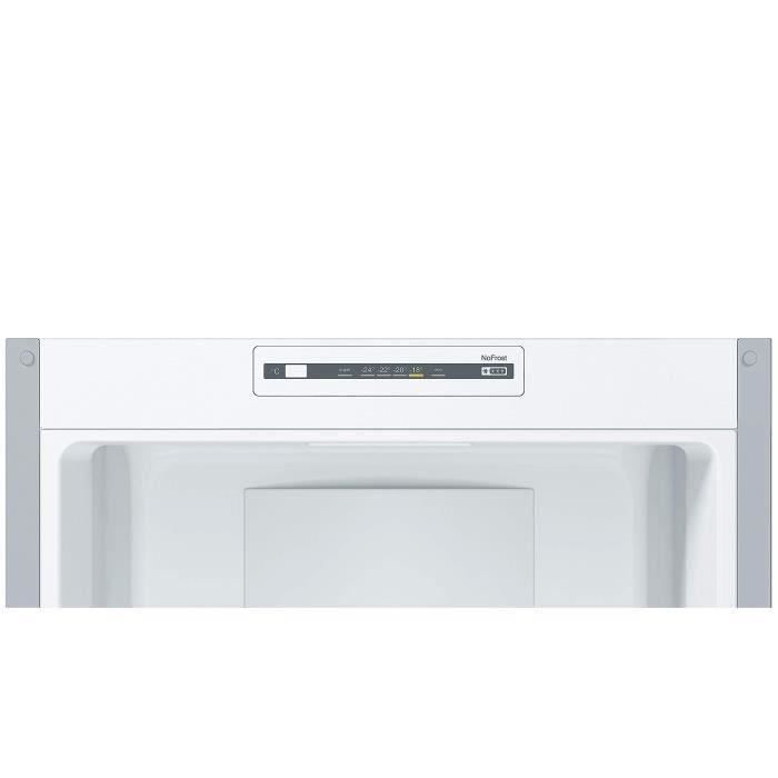 BOSCH KGN36NLEA - RÈfrigÈrateur congÈlateur bas - 302L (215L + 87L) - Froid NoFrost multiairflow - L 60 x H186cm - Portes inox