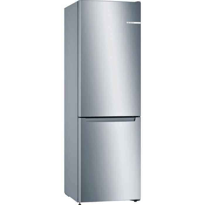 Réfrigérateur combiné - BOSCH - KGN33NLEB - Classe E - 282 L - 176 x 60 x 66 cm - Inox