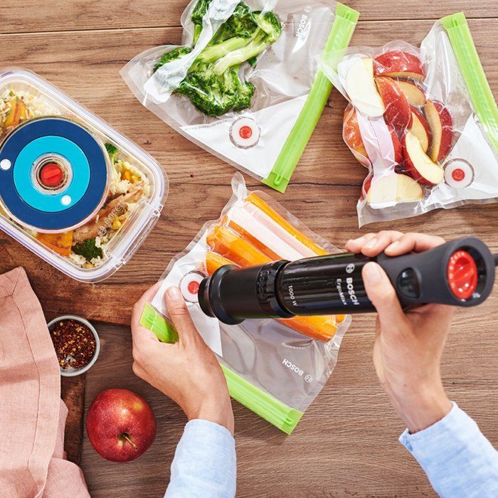 Mixeur plongeant - BOSCH - MS6CB61V1 ErgoMixx - 1000 W - 12 vitesses + turbo - Bol mixeur - Pompe sous vide - Noir