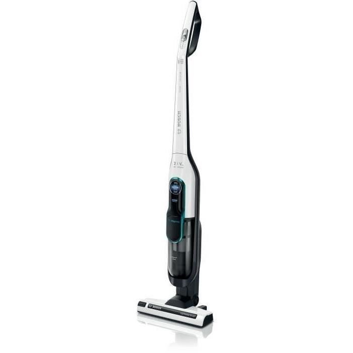 BOSCH BCH86HYG2 - Athlet - aspirateur balai rechargeable- SÈrie 6 blanc - 60 mn d'autonomie - bac 900 ml - 2 vitesses et turbo