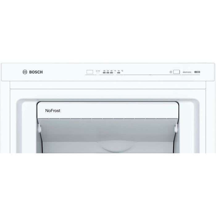 BOSCH GSN33VWEP - Congélateur armoire - 225 L - Froid no frost multiairflow - L 60 x H 176 cm - Blanc