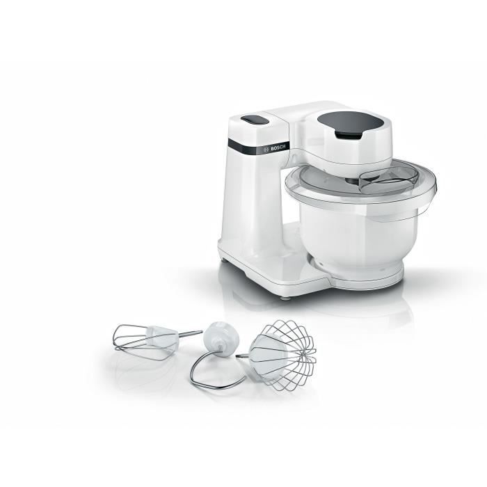 Robot pâtissier BOSCH Serie 2 MUMS2AW00 - 700 W - 4 vitesses - 3,8 L - Blanc