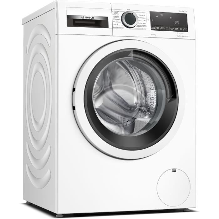 Lave-linge séchant BOSCH WNA144V0FR SER4 - 9 / 5 kg - Induction - L60cm - 1400 trs/min - Blanc