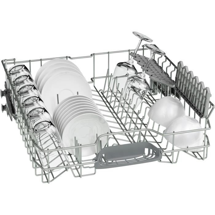 Lave-vaisselle pose libre BOSCH SMS2HVI02E SER2 - 14 couverts - Induction - L60cm - 46 dB - tiroir a couverts - Acier brossé