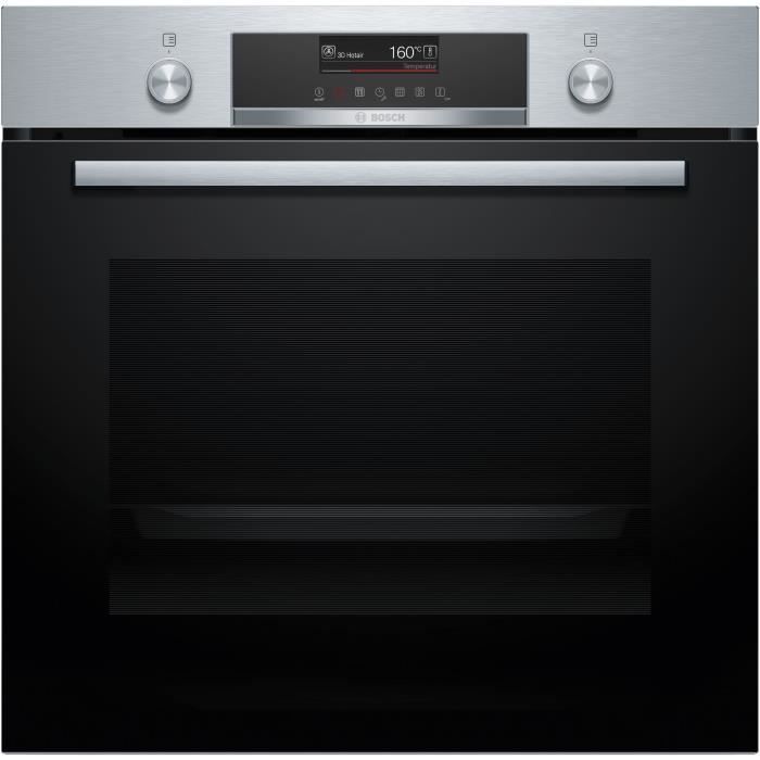 Four pyrolyse Softclose - BOSCH SER6 - HBG579BS3F - Inox - 14 modes de cuisson - 59,5 x 59,4 x 54,8 cm