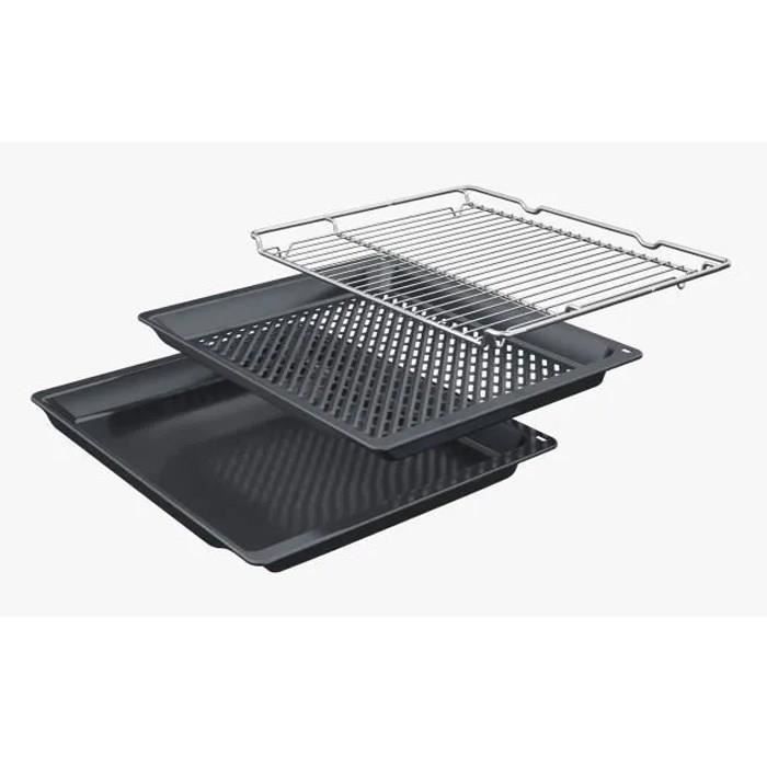 Four pyrolyse Softclose - BOSCH SER4 - HQG572BB3F - Noir - 8 modes de cuisson - 59,5 x 59,4 x 54,8 cm