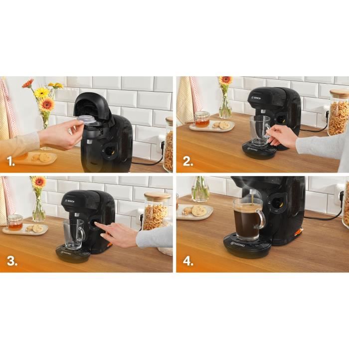 Machine a café multi-boissons - BOSCH - TASSIMO - T11 Style noir - 1400 W