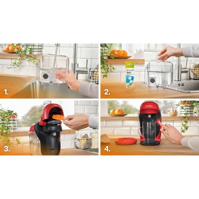 Machine a café multi-boissons - BOSCH - TASSIMO - T11 Style rouge - 1400 W