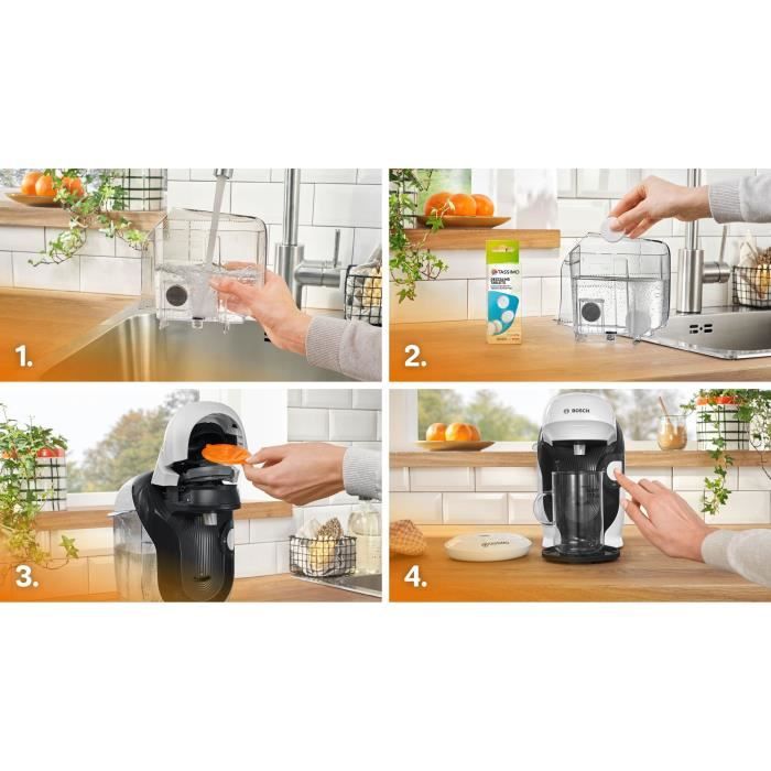 Machine a café multi-boissons - BOSCH - TASSIMO - T11 Style blanc - 1400 W