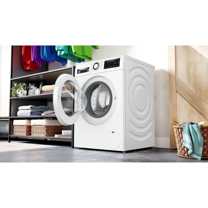 Lave-linge hublot BOSCH WGG244Z3FR SER6 - 9 kg - Induction - L60cm - 1400 trs/min - Classe A - Vapeur - Blanc