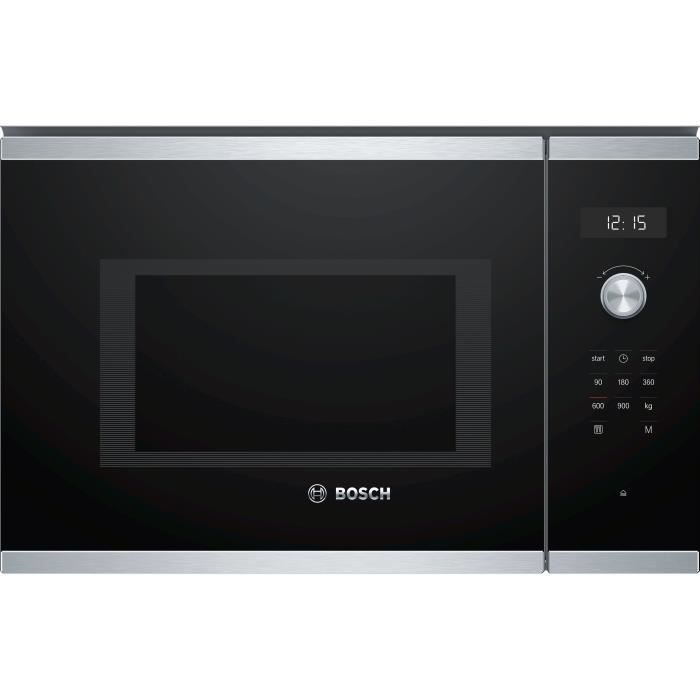 Micro-ondes simple encastrable - BOSCH SER6 - BFL554MS1F - Inox - 25 L - 38,2 x 59,4 x 38,8 cm