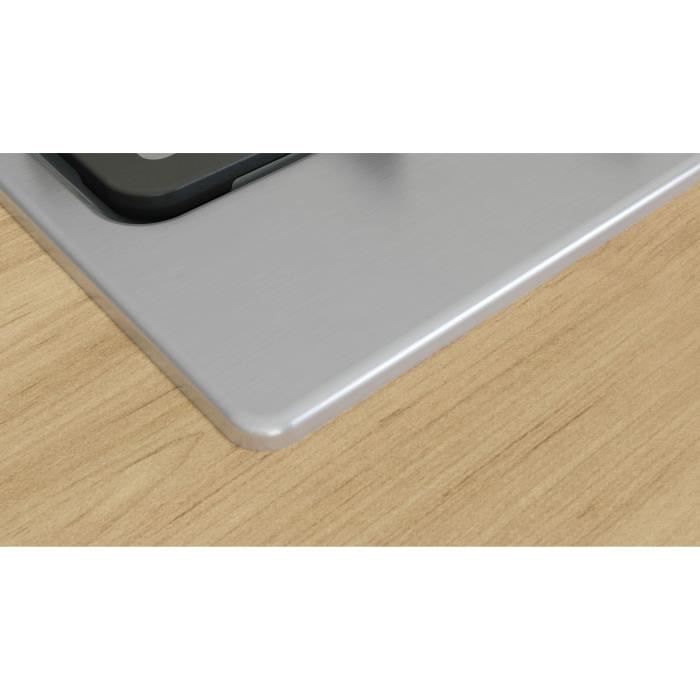 Table de cuisson a gaz - BOSCH Série 4 - 4 foyers - 52 x 58,2 x 4,5 cm - PGP6B5K90 - Inox