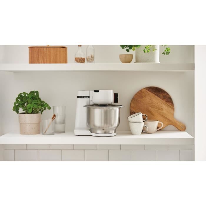 Robot pâtissier - BOSCH - MUMS2EW00E Serie 2 - 700 W - 4 vitesses - Blanc