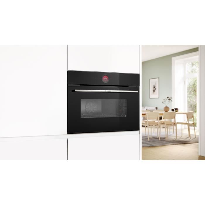 Four combiné micro-ondes encastrable Softclose - BOSCH SER8 - CMG7241B1F - Noir - 45 L - 45,5 x 59,4 x 54,8 cm