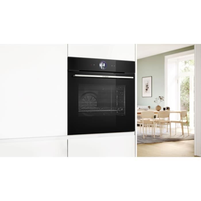 Four multifonction pyrolyse Softclose - BOSCH SER8 - HBG7764B1F - Noir - 71 L - Classe énergie A+ - 59,5 x 59,4 x 54,8 cm