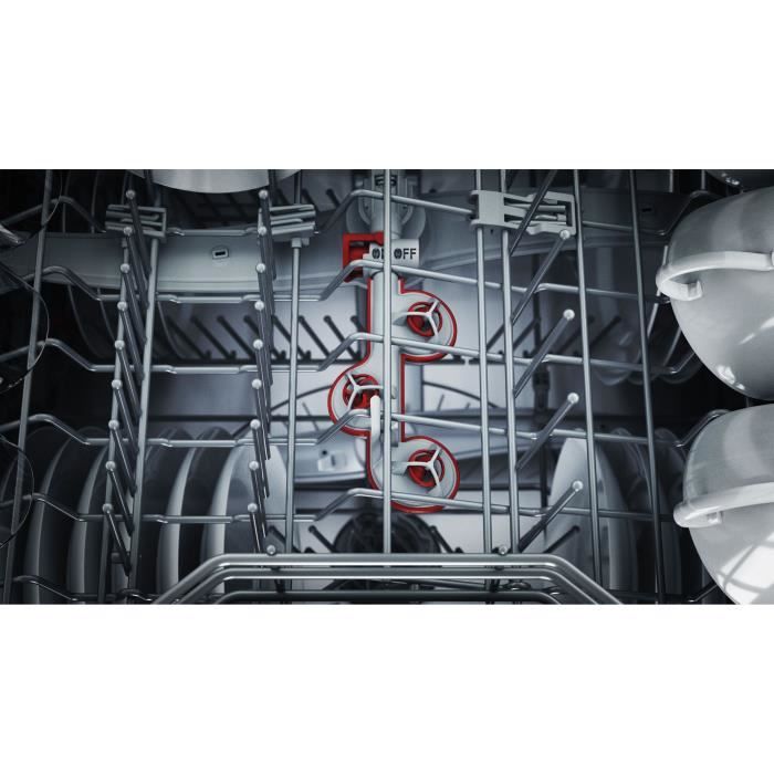 Lave-vaisselle tout encastrable BOSCH SMH6ECX12E SER6 - 14 couverts - 42 dB - porte a glissieres - tiroir a couverts