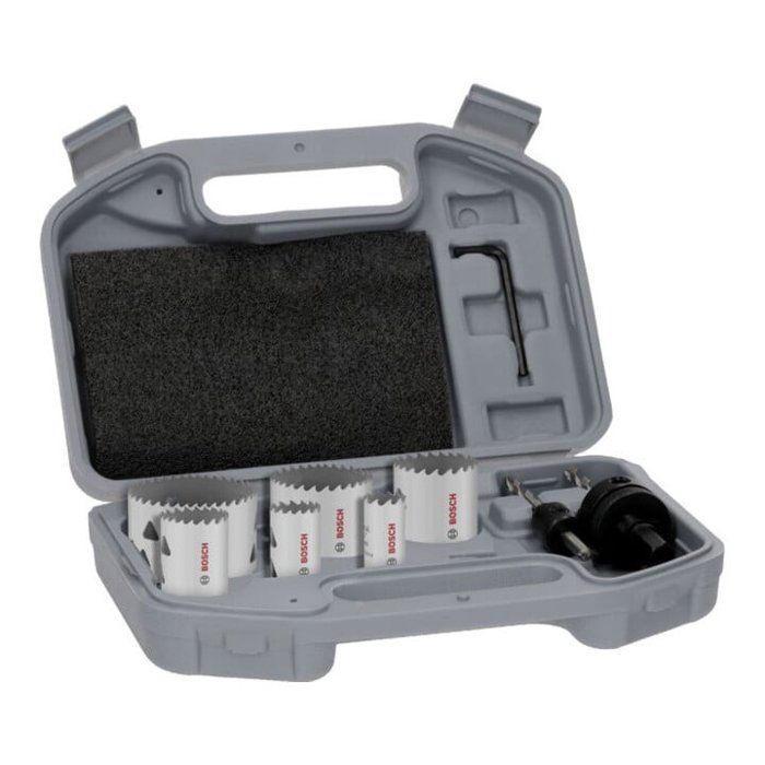 Coffret de scies trépans a filetage BOSCH PROFESSIONAL - Multi Material - 20 25 35 40 51 68 x 40 mm