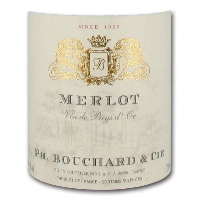Philippe Bouchard Merlot - Vin rouge du Languedoc Roussillon 2022