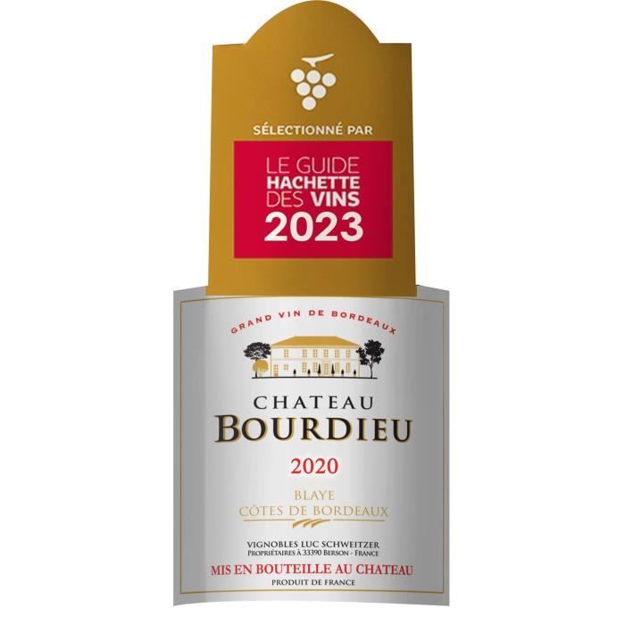 Château Bourdieu 2020 Blaye Côtes de Bordeaux - Vin rouge de Bordeaux