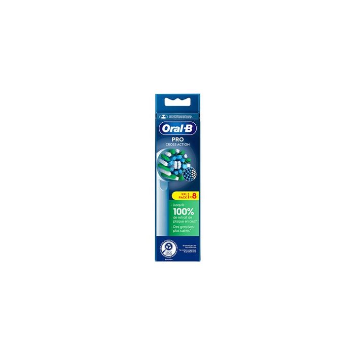 Brossettes - ORAL-B - Cross action - X-filaments (FR) x8