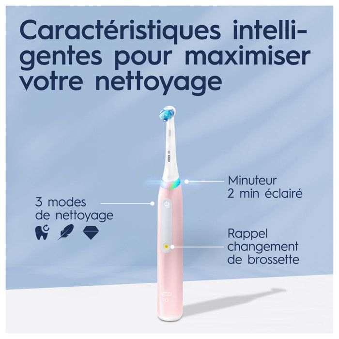 Brosse a Dents Electrique Rose Séries 3s iO avec Chargeur ORAL-B