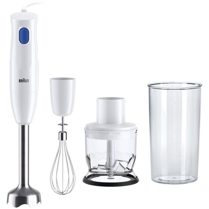 Mixeur plongeant - BRAUN - MultiQuick 1 MQ10.202M - 450 W - 1 vitesse - Blanc